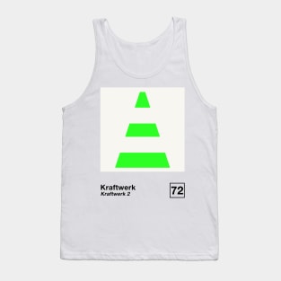 Kraftwerk / Minimalist Style Poster Artwork Design Tank Top